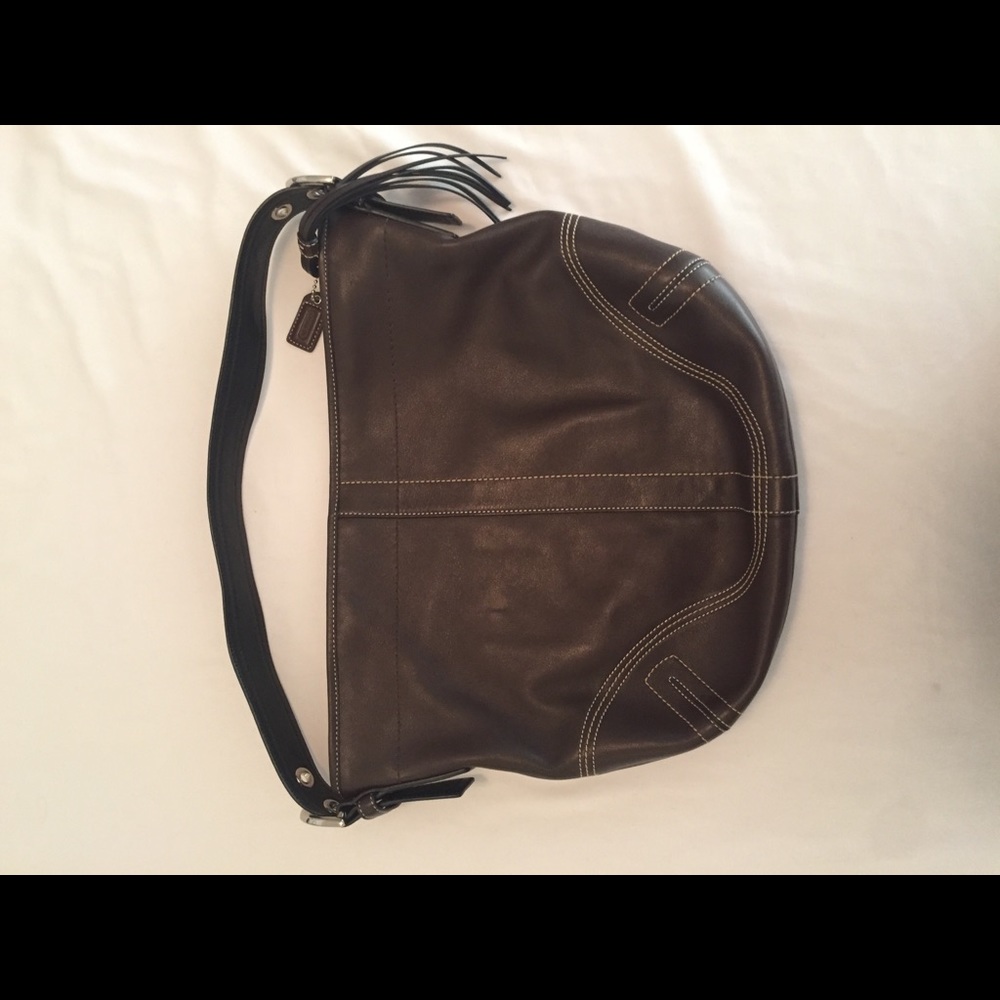 Vintage brown hobo coach purse - Picture 3 of 5